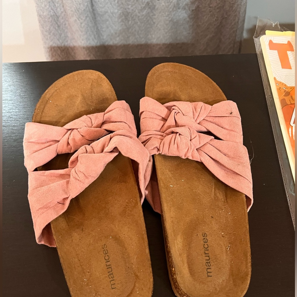 Maurice’s size 11 sandals. Worn once.